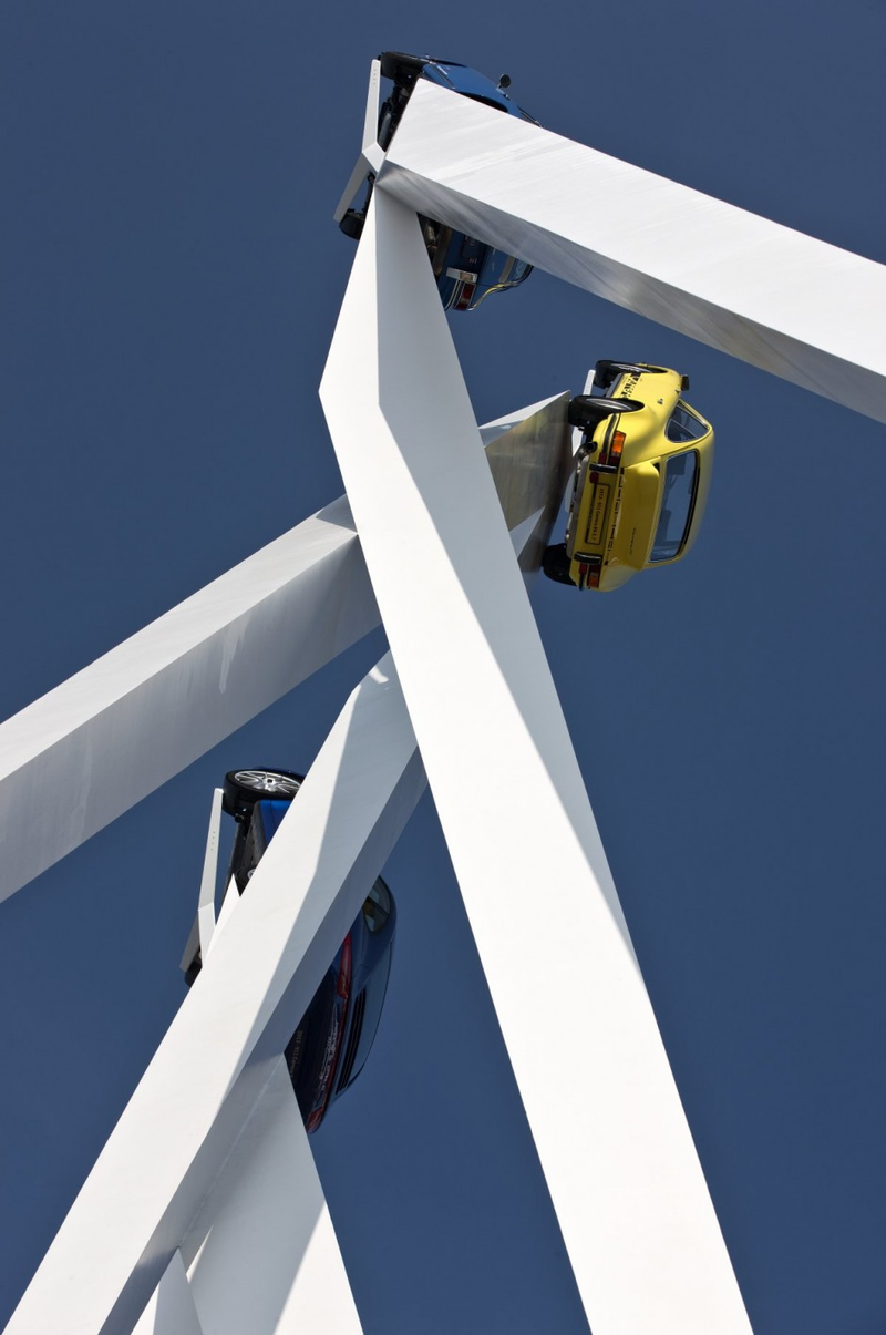 Illustration for article titled Car Art: Gerry Judah's New Sculpture for Porsche GB